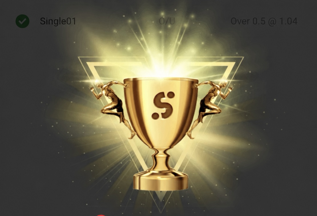 Winning payout trophy